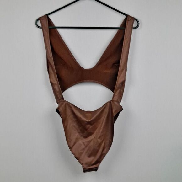 Skims ladies Cut out Wet Jersey Bodysuit NWT - Picture 4 of 8